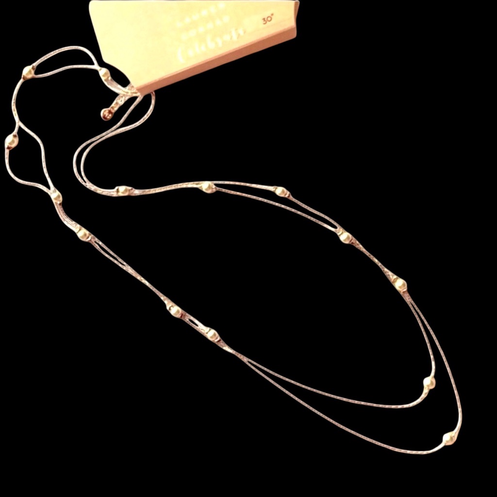 Lc Lauren Conrad Gold Celebrate Necklace With Pearl Details 16$